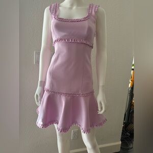 5a7 Cinq a sept lilac/pink A-line mini dress